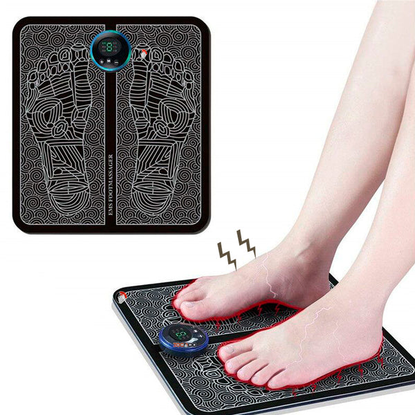 Masajeador de Pies Eléctrico EMS — Esterilla de Acupresión y Reflexología