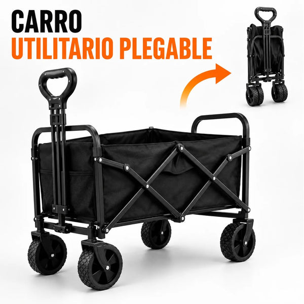 Carro Plegable Utilitario — Carretilla de Carga Multiusos